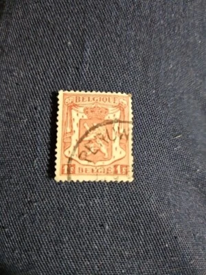Postage Stamps Belgium Coat Of Arms 1F Used - Image 1 of 3