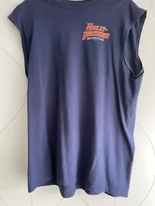 Harley Davidson Motorcycles Dark Blue Sleeveless Shirt Men's XL Fort Lauderdale - Picture 1 of 2