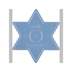 Hama Midi Bügelperlen Stiftplatte transparent 269TR Stern groß - Bild 1 von 2