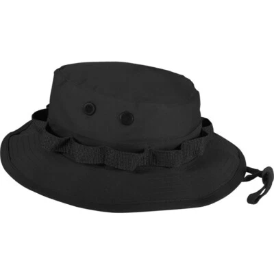 Fundas Boonie Negras - Sombreros Boonie Especificaciones Militares de EE. UU. - NUEVOS Foto 1 de 4