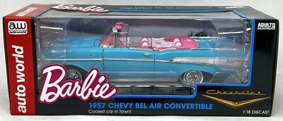 Barbie 1957 Chevy Bell Air Convertible Coolest Car In Town auto world 1:18 - Image 1 of 4