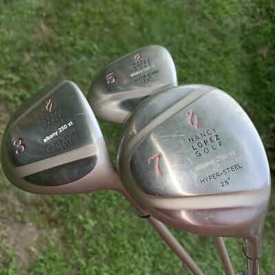 Nancy Lopez Albany 250 ST Hyper Steel Driver 3, 5 & 7 Wood Set Ladies Flex - Image 1 of 3