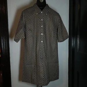 Vintage 60s Mod Scooter Shift Dress Skort Polka Dots Sz 18 100% Cotton - Picture 1 of 14