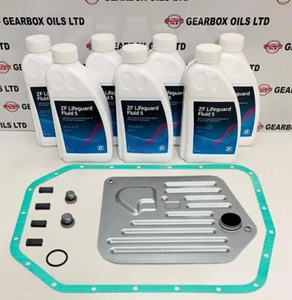 GENUINE BMW ZF 5HP24 5 SPEED AUTOMATIC GEARBOX FILTER GASKET AND OIL 7L KIT - Picture 1 of 7