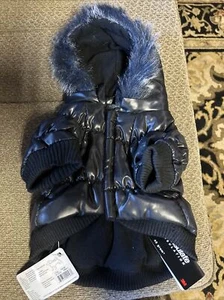 Rare Pet Life Dog Puffer Coat with Fur Hoodie NWT (S) 3M Thinsulate Insulation - Picture 1 of 13
