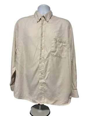 Ping Collection Men’s Long Sleeve Button Down Casual Dress Shirt Beige XL - Image 1 of 4