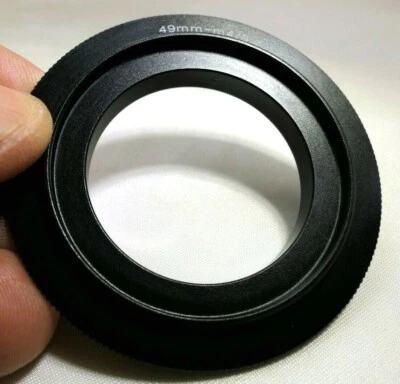 49mm Macro Reverse Lens Adapter Ring For M4/3 Micro Four Thirds Camera OM-D GH5 - Image 1 of 4