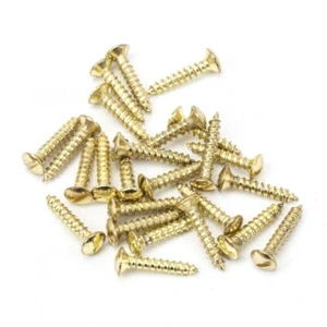 From The Anvil 91262 Polished Brass 4x 3/4" Countersunk Raised Head Screws (25) - Picture 1 of 1