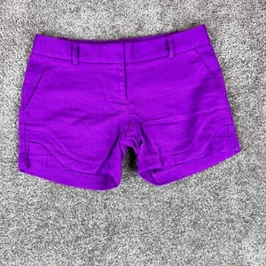 The Limited Purple Woven Shorts Sz 0 Reg (30x5) Womens Low Rise Stretch Pockets - Picture 1 of 13