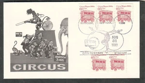 1990 FDC Scott 2452 cachet cover Circus Wagon Syracuse NY Convention Station - Picture 1 of 1