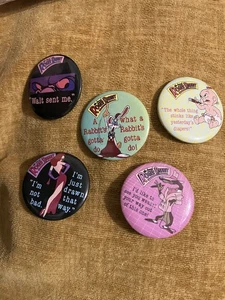 1987 Vintage Who Framed Roger Rabbit Pinback Buttons Badges Disney/Amblin Lot 5 - Picture 1 of 8