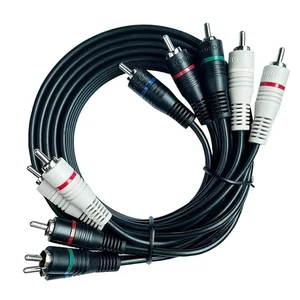 5 RCA Cables 6 feet Component Cable Splitter Audio Video YPbPr RGB... - Picture 1 of 9
