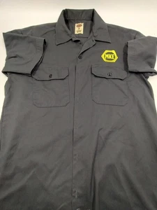 Dickies Milwaukee Brewing Co Herren Medium Hemd dunkelgrau kurzarm geknöpft - Bild 1 von 4