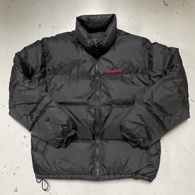 Vintage 1990s (1998) Timberland Puffer Goose Down Bomber Jacket Black L - Image 1 of 4