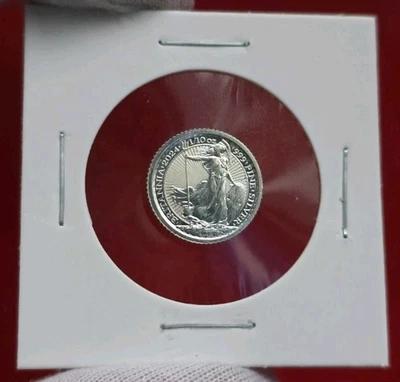2024 Great Britain Britannia - 1/10 troy oz .999 Fine SILVER Mini Coin Round - Image 1 of 2
