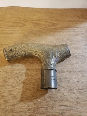 古董黄铜手杖手柄手杖 — 第 1/4 张图片