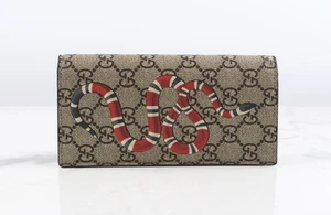 Gucci Snake Long Wallet Beige 12345 141351889 - Picture 1 of 10