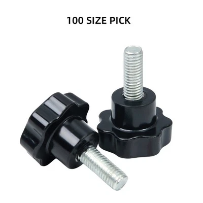 Sterngriff Flügelschrauben Sternmutter M4 M5 M6 M8 M10 M12 M16 Sternschraube - Bild 1 von 4