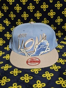 Detroit Lions Big Logo Snapback Embroidery NFL Hat - Picture 1 of 3