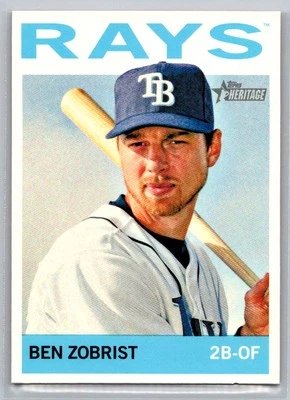 Ben Zobrist 2013 Topps Heritage Tampa Bay Rays #36 - Image 1 of 2
