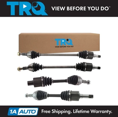 TRQ CV Axle Shaft Assembly Set Fits 2007-2009 Chevrolet Equinox Pontiac Torrent - Image 1 of 4