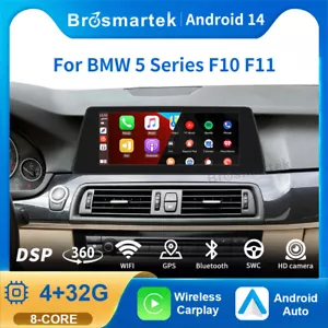10.25" Android 14 CarPlay DAB+ Autoradio 4+32GB GPS Navi Für BMW 5er F10 F11 CIC - Bild 1 von 14