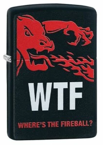 Encendedor Fireball negro mate Zippo (código Zippo 29849) - Imagen 1 de 4