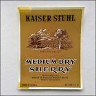 Kaiser Stuhl Medium Dry Sherry 1Pt  Wine Label (WL2)