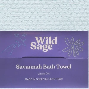 3 new Wild Sage Savannah Quick Dry 30x54-inch BATH Towels - MOONLIGHT JADE color - Picture 1 of 8