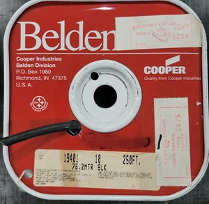 250 Feet Belden 19401 Portable Cordage, 3 C #18 Str BC, PVC Ins, PVC Jkt, UL SVT - Picture 1 of 3