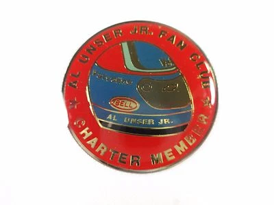 Al Unser Jr Fan Club Collector Lapel Pin Indianapolis 500 Valvoline Bell IndyCar - Image 1 of 4