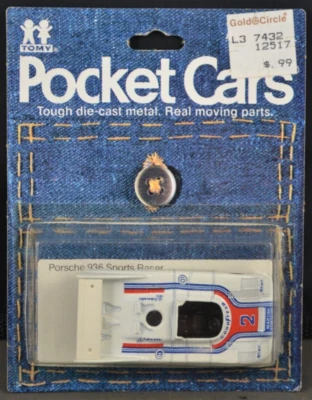 VTG Pocket Cars Porsche 936 Sports Racer Die Cast 1982 Tomy (B) 111522MGL - Image 1 of 3