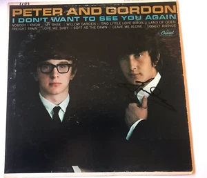 PETER & GORDON I don't want to see you again lp AUTOGRAPHED Gordon Waller - Picture 1 of 1