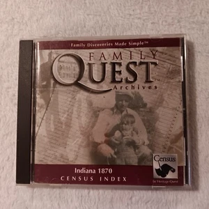 Family Quest Archives: Tennessee 1870 Census Index CD-Rom Heritage Quest - Picture 1 of 3