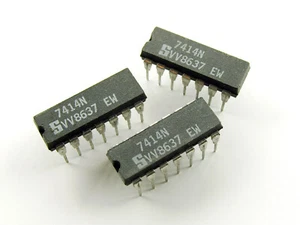 7414N [1pcs] Hex Schmitt-Trigger Inverters; 7414 IC; Signetics; DIP-14 - Picture 1 of 1