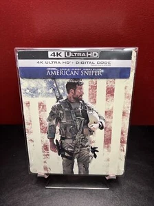 American Sniper Steelbook (4K UHD Blu-ray+Digital+Sleeve) Factory Sealed - Picture 1 of 8