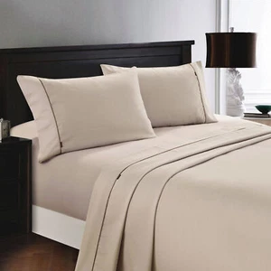 Deluxe Linen 1200TC Cotton Rich Sheet Set Linen King Single - Picture 1 of 1