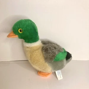 Genich Mallard Duck 8" Plush Stuffed Animal Toy Vintage Bird Duckling Cute RARE - Picture 1 of 9