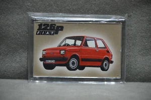 Polski Fiat 126p Novelty Fridge Magnet Poland Classic Car Brand New Collector - Picture 1 of 3
