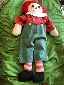 Vintage Raggedy Andy Puppe Jumbo 40" groß handgefertigt in sehr gutem Zustand - Bild 1 von 8