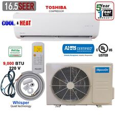 9000 BTU Mini Split 16.5 SEER INVERTER Ductless Air Conditioner Heat Pump 220V