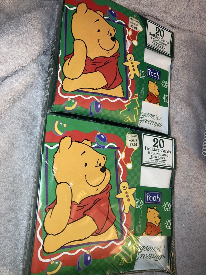 Tarjetas de felicitación y sobres de colección 1999 Disney Winnie The Pooh Cleo nuevos sellados Foto 1 de 4