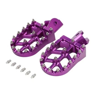 Motorcycle Footpegs Foot Pedal Rest Aluminum For HONDA CRF230F Dirt Bike Purple - Picture 1 of 6