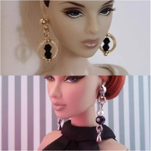 2Pairs Vintage Fashion Palace 1/6 Scale Jewelry Earrings 12" Figure Accessories - Picture 1 of 4