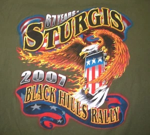 Sturgis Black Hills Rally 67th Anniversary 2007 Mens XL Short Sleeve Polo Shirt - Picture 1 of 6