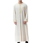 Men's Kaftan Abaya Casual Shirt Durable Dress Robes Mens Clothing Long Gown