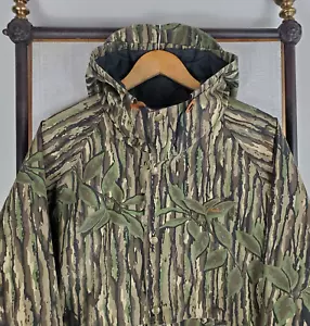 VTG CABELAS Size Medium Mens Jacket GoreTex Made in USA Realtree Camo Shell Hood - Picture 1 of 24