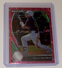 2021 Panini Prizm Draft Picks Pink Velocity Izaac Pacheco #PDP39 Detroit Tigers
