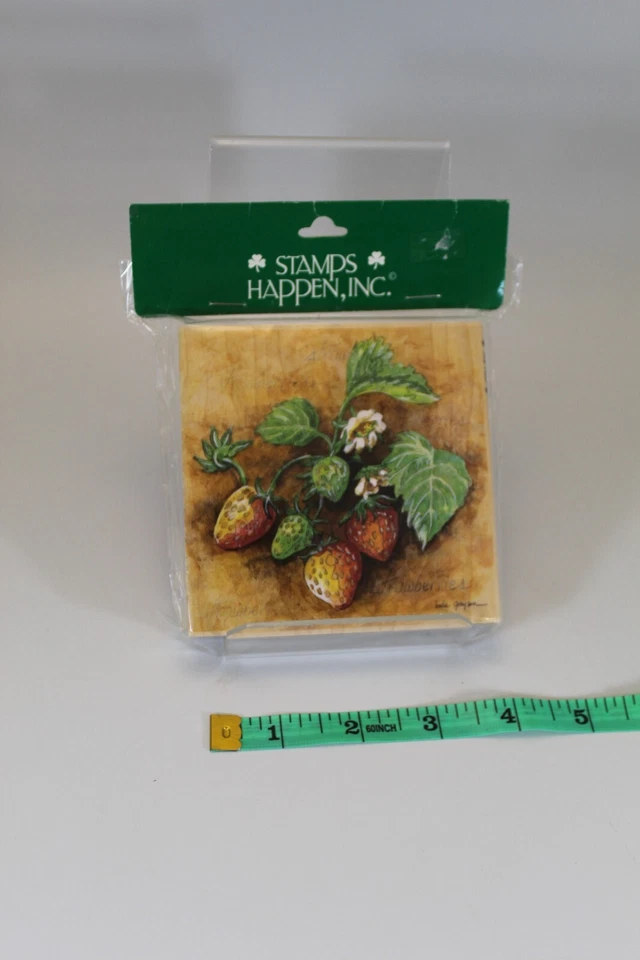 Stamps Happen клубника 4 дюйма квадратный дизайн Линды Грейсон 80249 - Изображение 1 из 4
