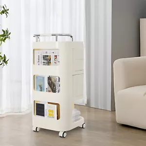 Carro de almacenamiento multicapa cajón carro de almacenamiento móvil belleza peluquería - Imagen 1 de 17